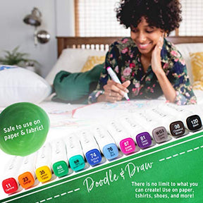 20 Pack Fabric Markers For Clothes Permanent Fabric Pens Textile Marker