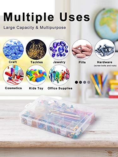 18 Grids Plastic Compartment Container Storage Box Case With Dividers