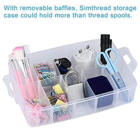 3 Layers Case Storage Box Embroidery Thread Organizer For 60 Spools