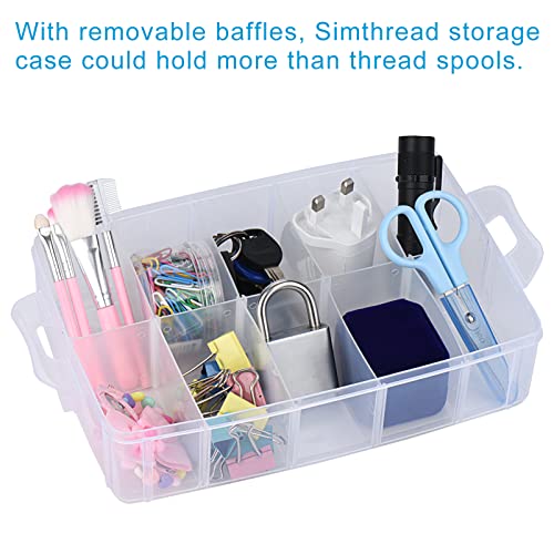3 Layers Case Storage Box Embroidery Thread Organizer For 60 Spools