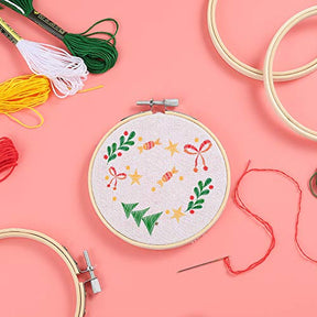 3 Inch Wooden Round Embroidery Hoops Bamboo Circle Cross Stitch Hoop