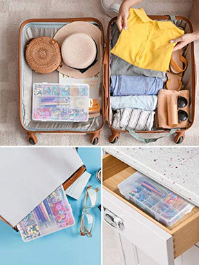 18 Grids Plastic Compartment Container Storage Box Case With Dividers