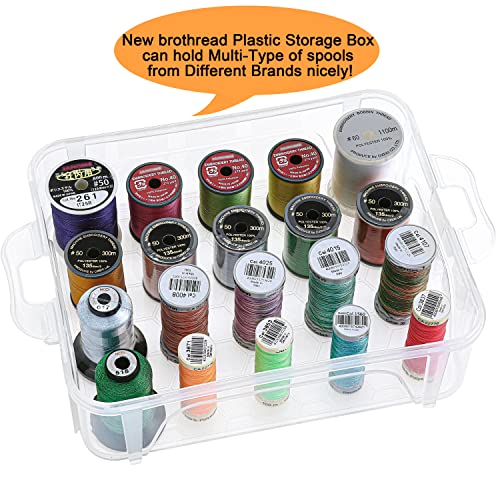 3 Layer Clear Storage Box Thread Organizer For Holding 60 Spools