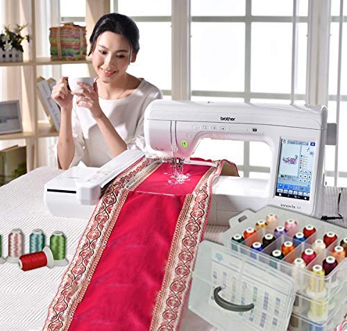Machine Embroidery Thread Kits With Thread Organizer 63 Polyester Colors