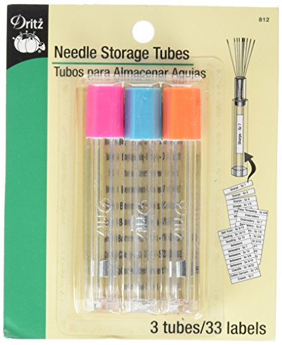 3 Count Needle Storage Tubes Plastic Needle Case Needle Holder