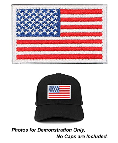Red White Tactical Patches Of USA Flag With Hook And Loop Army Uniform