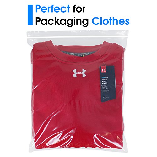 12x15 500 Count Resealable Plastic Bags Poly Bag Packaging Clothes