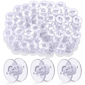 50 Pcs Sa156 Bobbins For Sewing Machine Plastic Bobbins