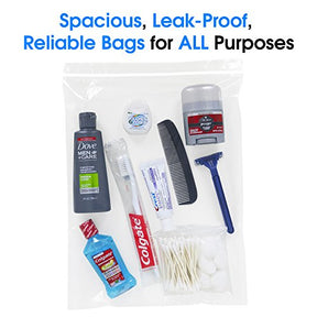 10x12 500 Count Resealable Plastic Bags Poly Bag Packaging Clothes