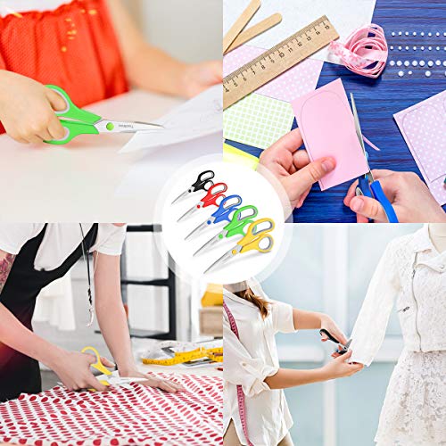 40 Pack Assorted Color Stainless Steel Scissors Craft Scissors