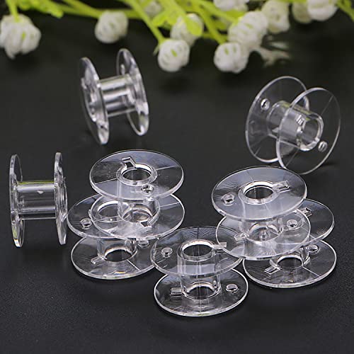 50 Pack Style Sa156 Sewing Machine Bobbins Plastic Bobbins