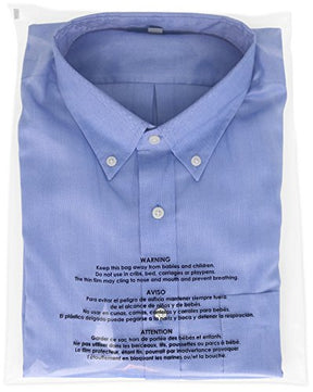 12x18 100 Count Poly Bags Plastic Shirt Bags Clear Plastic Bags