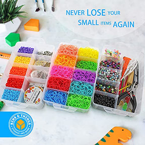 X-large Storage Container With 30 Adjustable Compartments Thread Organizer