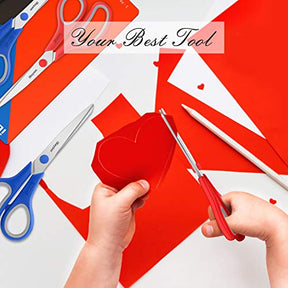 3 Pack Red Black Blue Scissors Sewing Scissors Craft Scissors