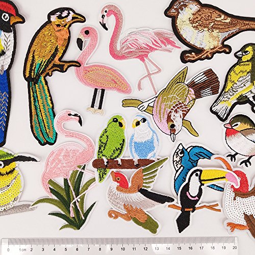 20 Birds Pcs Embroidered Patch Sew On Patch Applique Patches