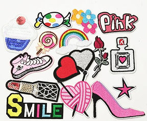 30 Pcs Random Assorted Styles Embroidered Patch Sew On Patch Applique Clothes