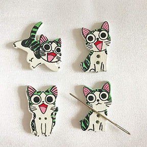 Kitten Needle Minder Magnet Needle Keeper For Embroidery Cross Stitch