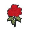 Delicate and Fascinating Red Rose Embroidery Patch