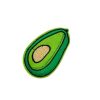 Succulent Green Avocado Pear Embroidery Patch