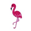 Endearing Pink Greater Flamingo Bird Embroidery Patch