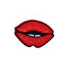 Succulent and Seducing Red Lips Embroidery Patch