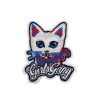 Endearing Girls Gang Caption Kitty Cat Embroidery Patch
