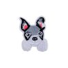 Cute Grey Schnauzer Puppy Dog Embroidery Patch
