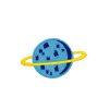 Dazzling Blue Colored Saturn Planet Embroidery Patch
