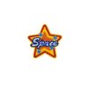 Space Captioned Golden Star Embroidery Patch