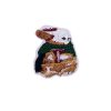 Captivating Green and Brown Bunny Rabbit Embroidery Patch
