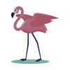 Pink Flamingo Machine Embroidery Design