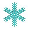 Amazing Sea Green Snowflake Embroidery Design