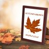 Autumn Brown Maple Leaf Vector Art