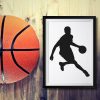 Stunning Basketball Player Silhouette Art