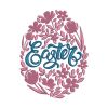 Flower Easter Egg Embroidery Design