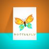 Bright Colored Butterfly Vector Art