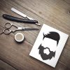 Brushed Up Hairdo & Beard Vector Art