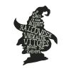 Witch Hat Silhouette Halloween Embroidery Design
