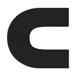 Letter C Embroidery Design