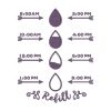 Creative Purple Timeline Refill Embroidery Design