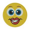 Cute Lips Emoji Face Machine Embroidery Design
