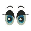 Cute and Exotic Eyes Emoji Embroidery Design