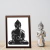 Buddha Silhouette Art