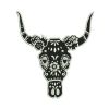 Cow Skull Embroidery Design | Animal PES Embroidery Design | Cow DST File | Cow Head Machine Embroidery File