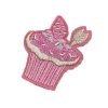 Delicious Pink Icing Cupcake Embroidery Patch