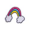 Amateur Style Rainbow Clouds Embroidery Patch
