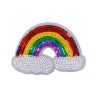 Beads Rainbow Over the Clouds Embroidery Patch