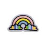 Pale Color Rainbow Over the Clouds Embroidery Patch
