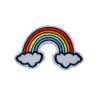Arc Shape Rugged Rainbow Over the Clouds Embroidery Patch