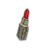 Exotic Red Lipstick Embroidery Patch